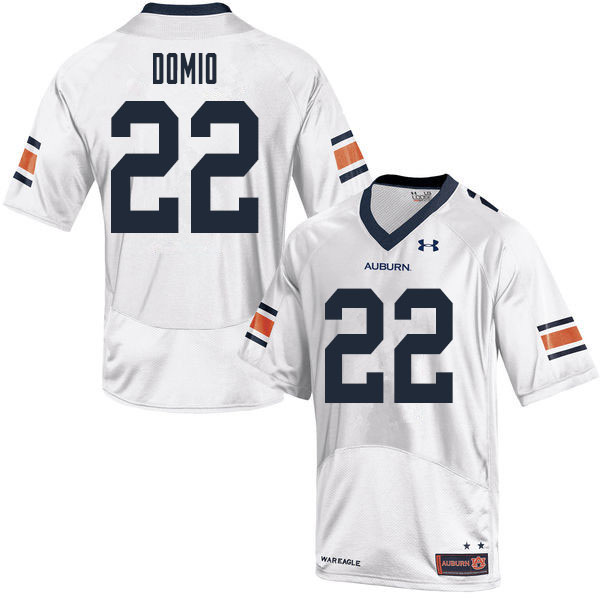 Auburn Tigers Men's Marco Domio #22 White Under Armour Stitched College 2020 NCAA Authentic Football Jersey ZHB8874LS